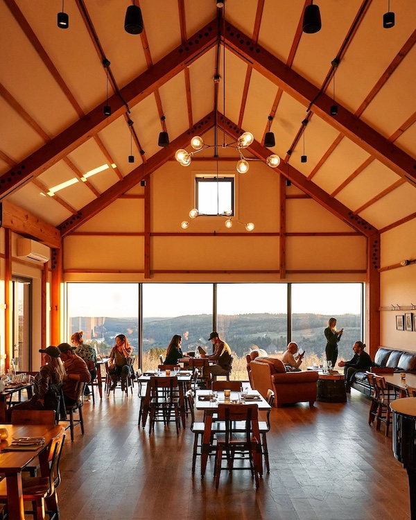 dining at Seminary Hill in Hudson NY