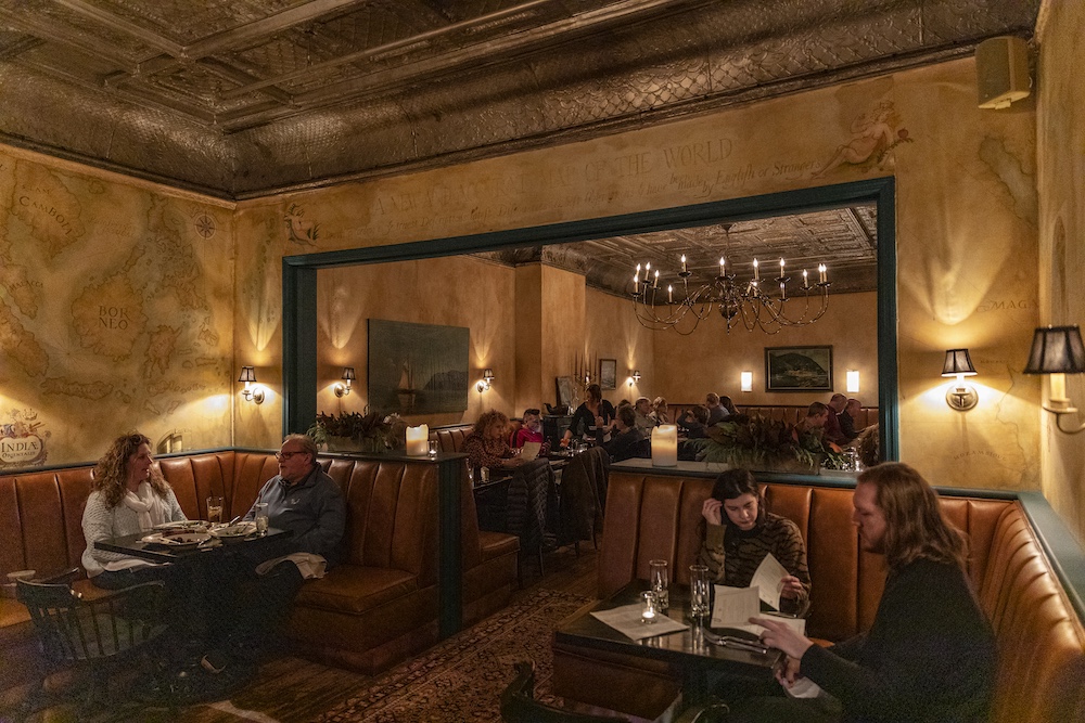 dining at Stewart House in Athens NY