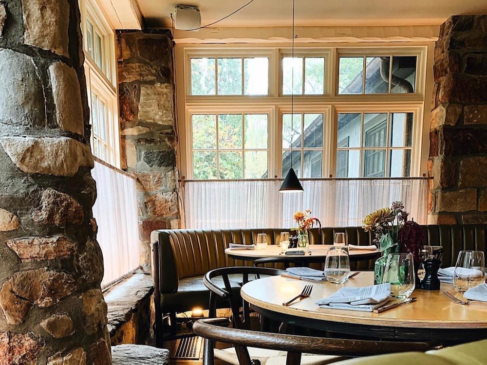 dining at Troutbeck in Amenia NY