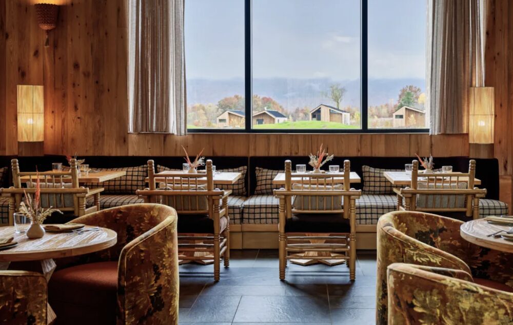 dining at Wildflower Farms in Gardiner NY