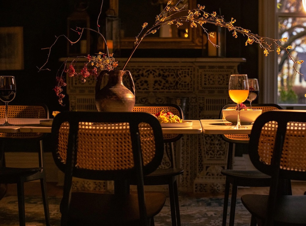 Dining room at Edgewood Restaurant at Hutton Brickyards in Kingston NY