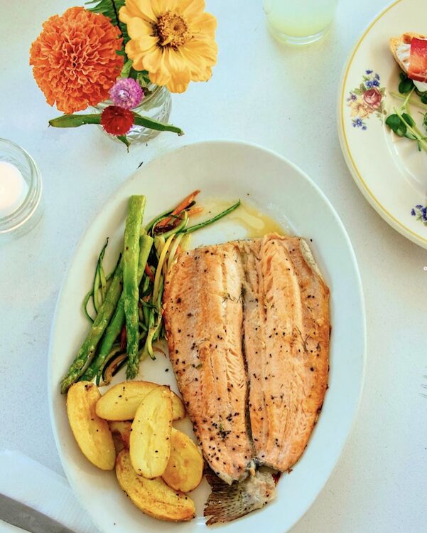 salmon at The Western in Callicoon NY