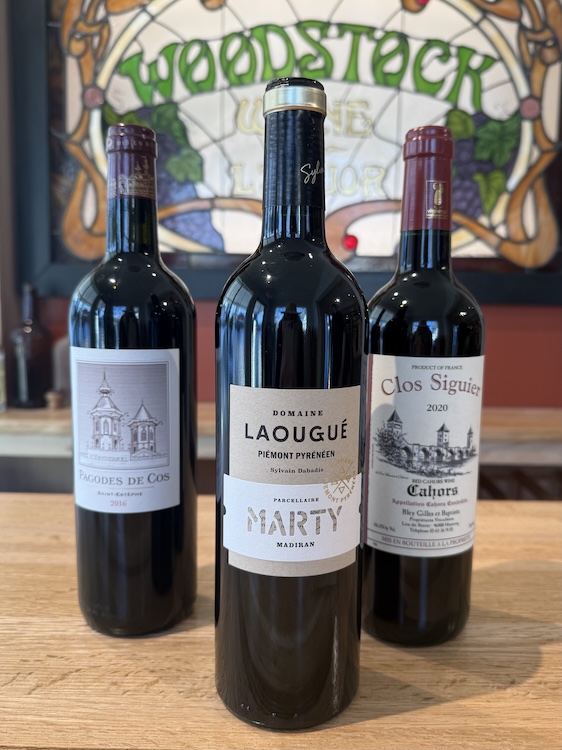 3 bottles of Red wine from Woodstock Wine & Liquor