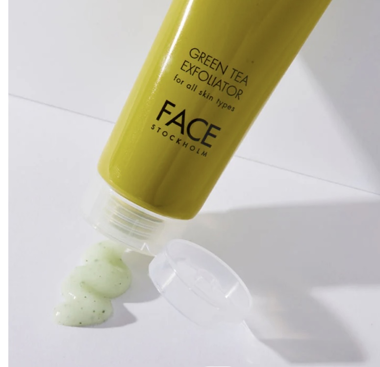 Green Bottle Face Exfoliator Beauty Product