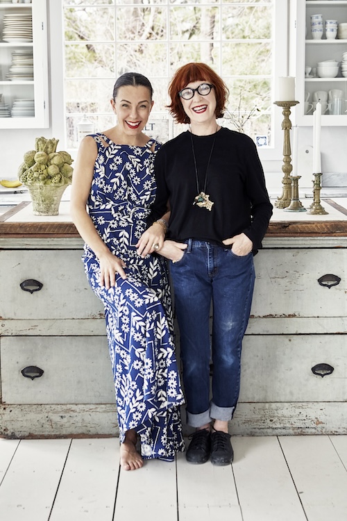 Mother and daughter in a store