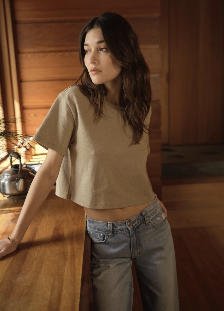 cropped cotton t-shirt Road to Nowhere Kingston NY