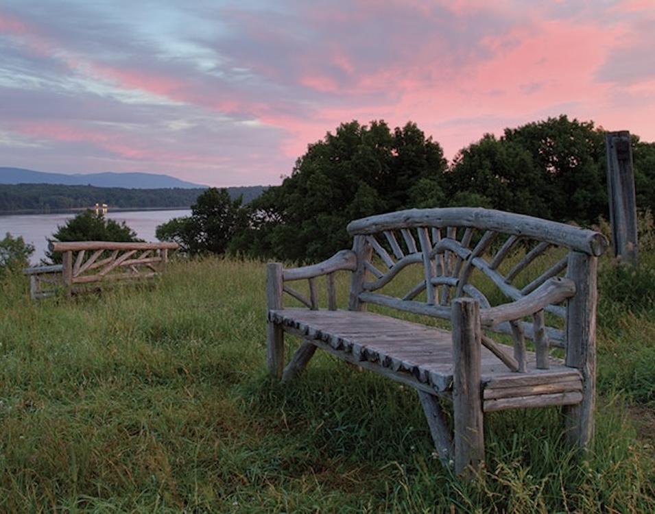 Gorgeous sunrise at Poets Walk, Rhinebeck