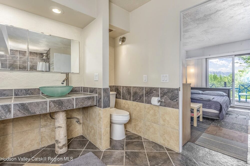 bathroom at 166 Todd Hill Road, West Kill NY