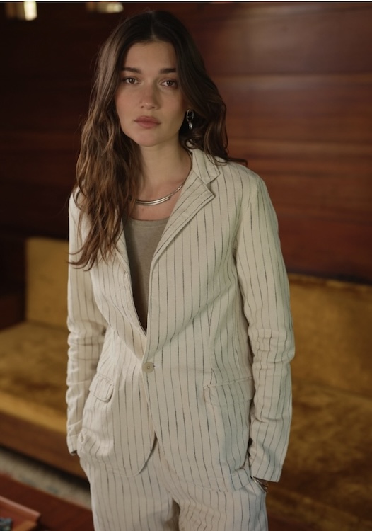 Road to Nowhere Spring Summer 2026 pin stripe suit