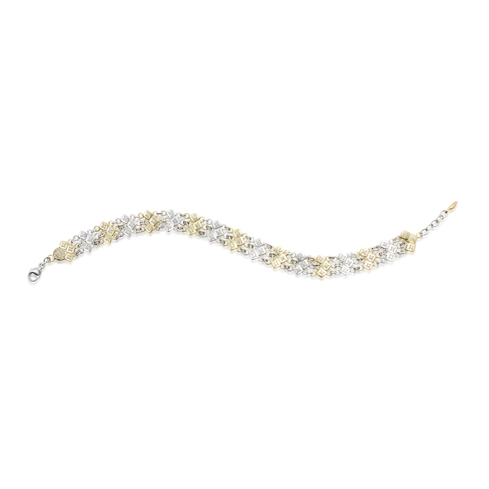 Diamond Triple Link Bracelet. Adel Chefridi Studio + Flagship Gallery in Rhinebeck, NY.