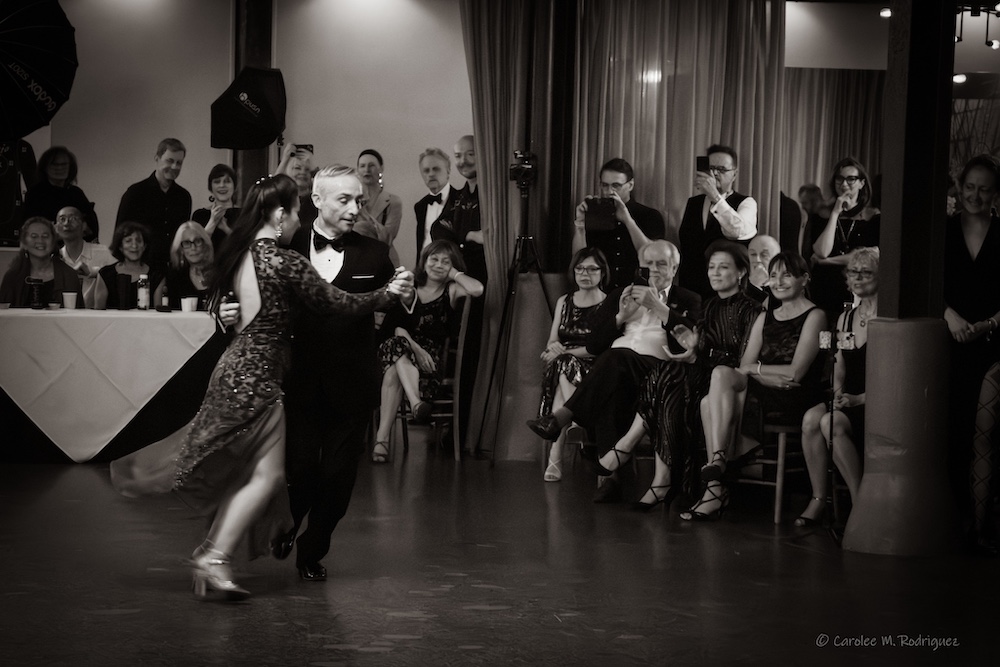 a couple dancing tango with Dojo Dance Company
