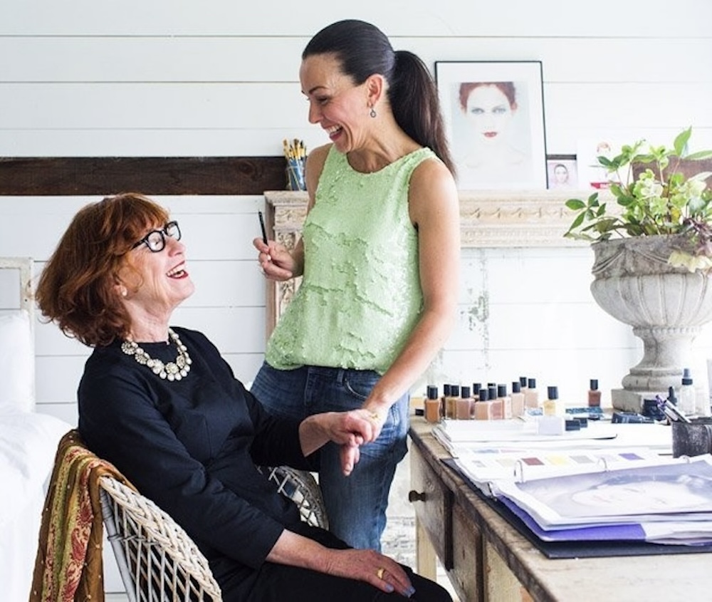 Women in a makeup store-mother daughter 