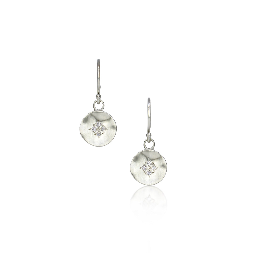 Four-star wave earrings. Adel Chefridi Studio + Flagship Gallery in Rhinebeck, NY.