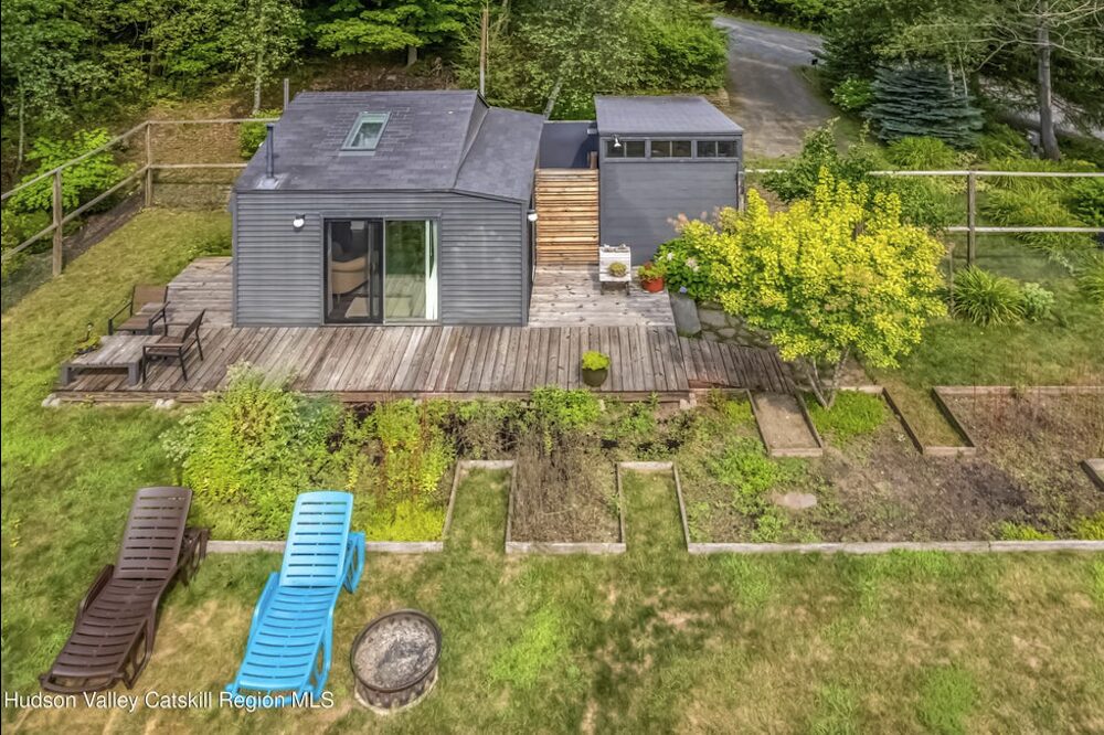 garden and cottage exterior at 166 Todd Hill Road, West Kill NY