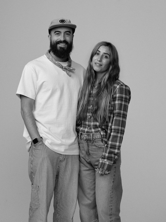 Justin Feinberg and Sasha Rudes, founders of Road to Nowhere clothing.