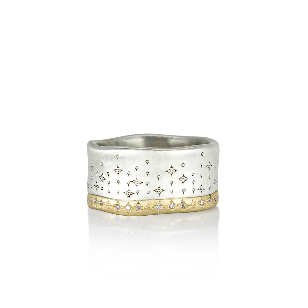 Two-toned wide band. Adel Chefridi Studio + Gallery in Rhinebeck, NY.
