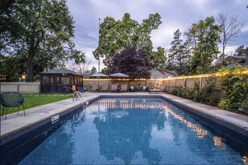 pool in the back at 4174 Route 9W, Saugerties NY