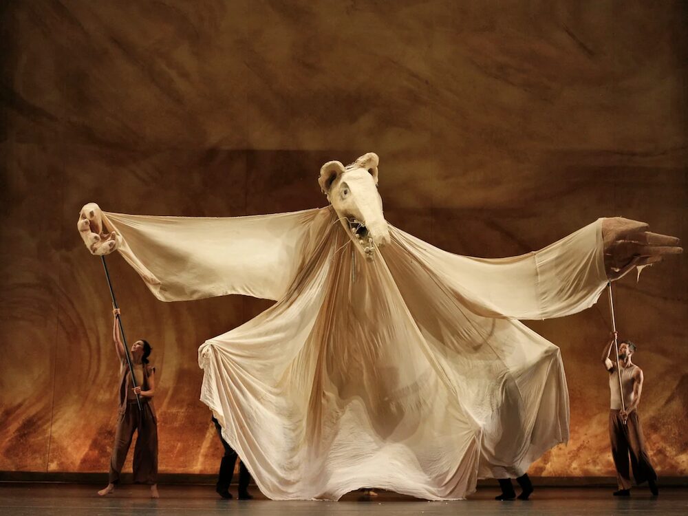 rat puppet on stage at Redwing Blackbird Theater