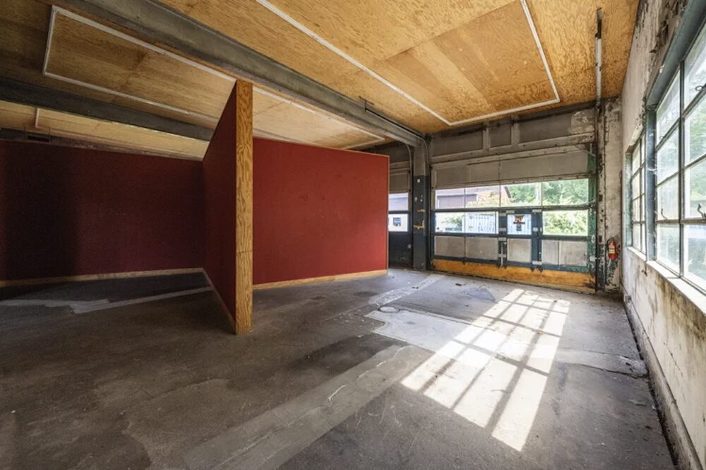 red wall and space at 250 E Front Street, Hancock NY with Country House Realty