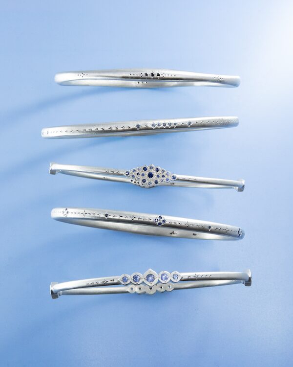 Silver Bangles. Adel Chefridi Studio + Gallery in Rhinebeck, NY.