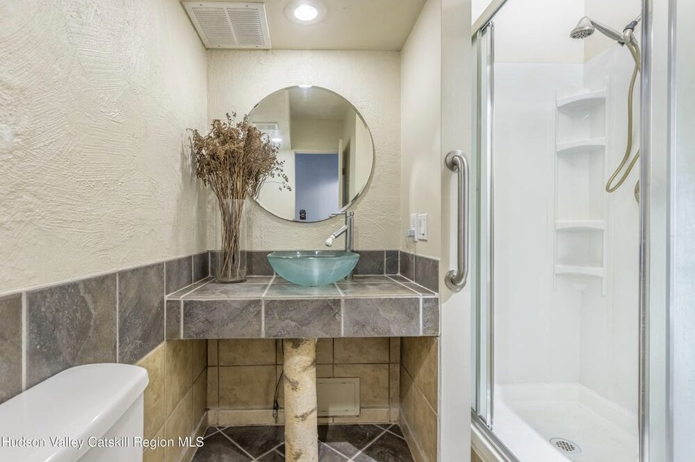 sink and shower at 166 Todd Hill Road, West Kill NY