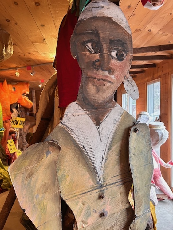 Sojourner Truth puppet at Redwing Blackbird Theater in Rosendale NY