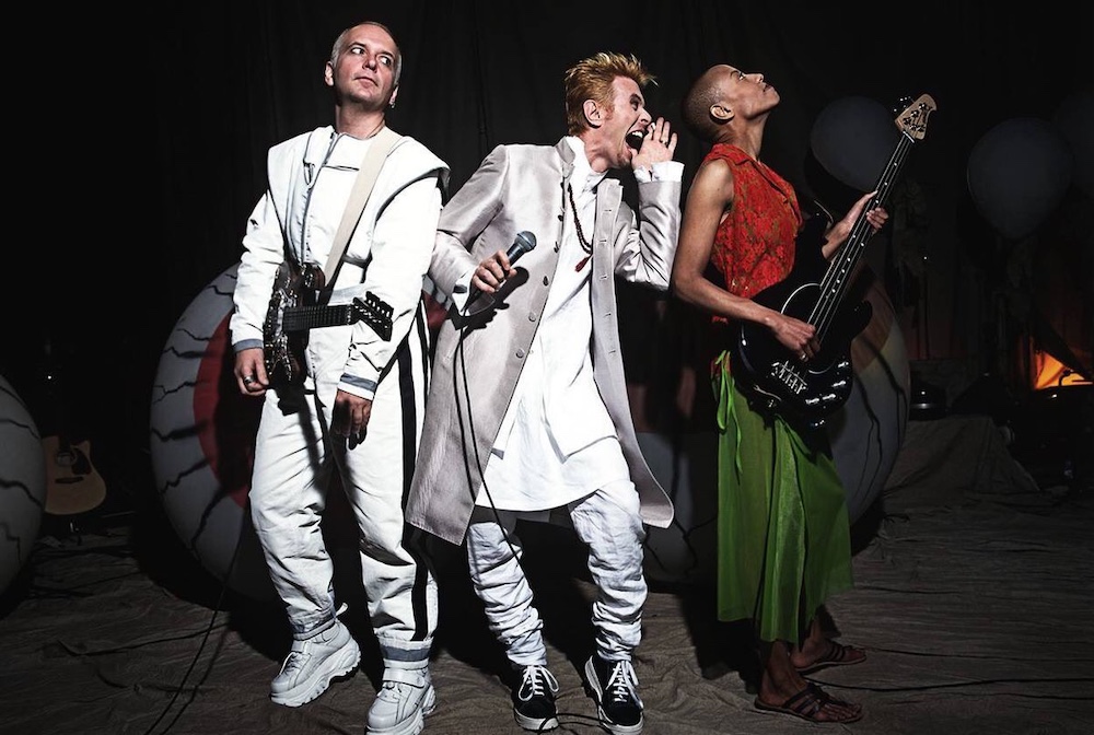 David Bowie and Gail Ann Dorsey 