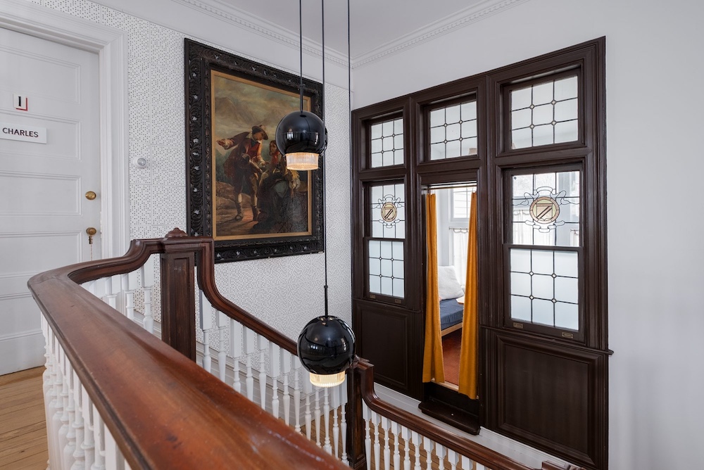 stairs at 10 Old Route 9, Staatsburg NY with Atelier WM