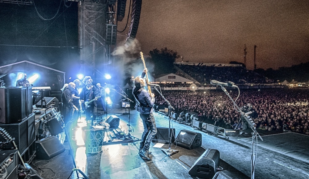 Sting on stage performing in 2016 in Quebec, Canada