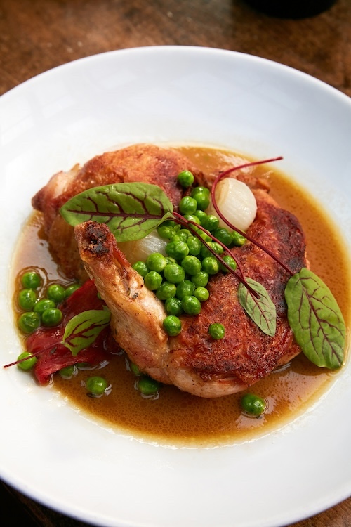 A chicken dish made at Peekamoose Restaurant & Taproom in Big Indian NY