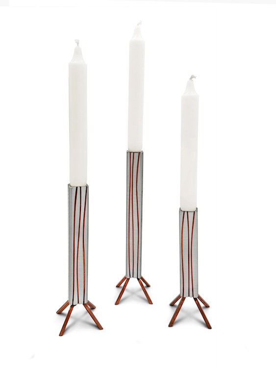 Candle holders by Michael Daniel at the 2026 Artrider Rhinebeck Crafts Fair