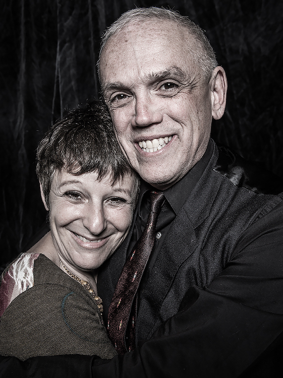 The couple behind Sharon London Designs, artists and designer Sharon Broit and artist and musician Carl Mateo.