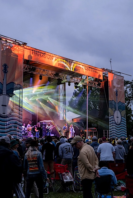 the stage at 2025 hudson valley river festival