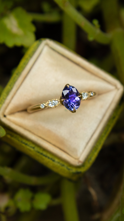 Bespoke Summer Rose Ring made by Adel Chefridi for an employee's mother.
