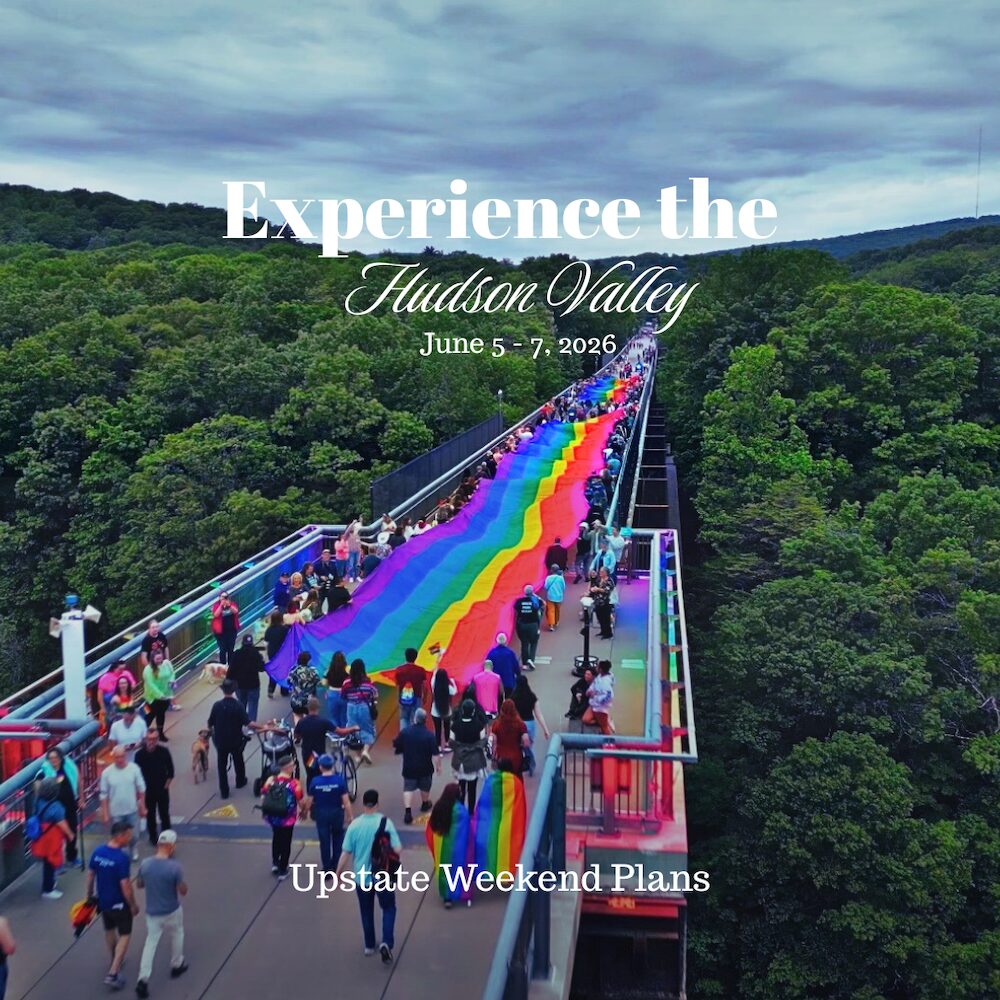 Pride in the Sky at Walkway Over the Hudson event hosted by Big Gay Hudson Valley