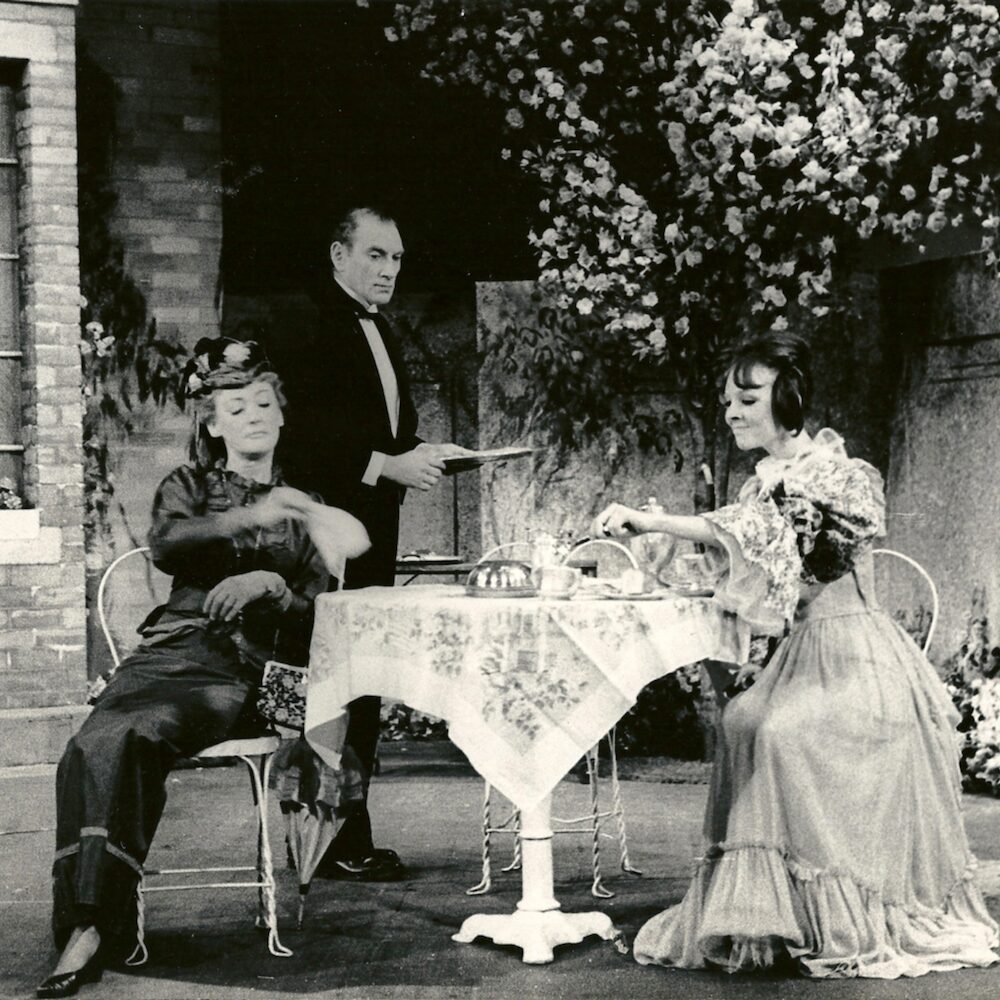 Diane Keaton (Hall) performs at the Woodstock Playhouse in The Importance of Being Earnest