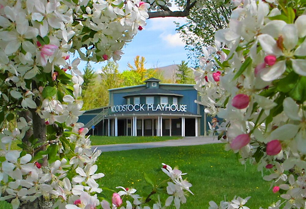 Springtime view of Woodstock playhouse