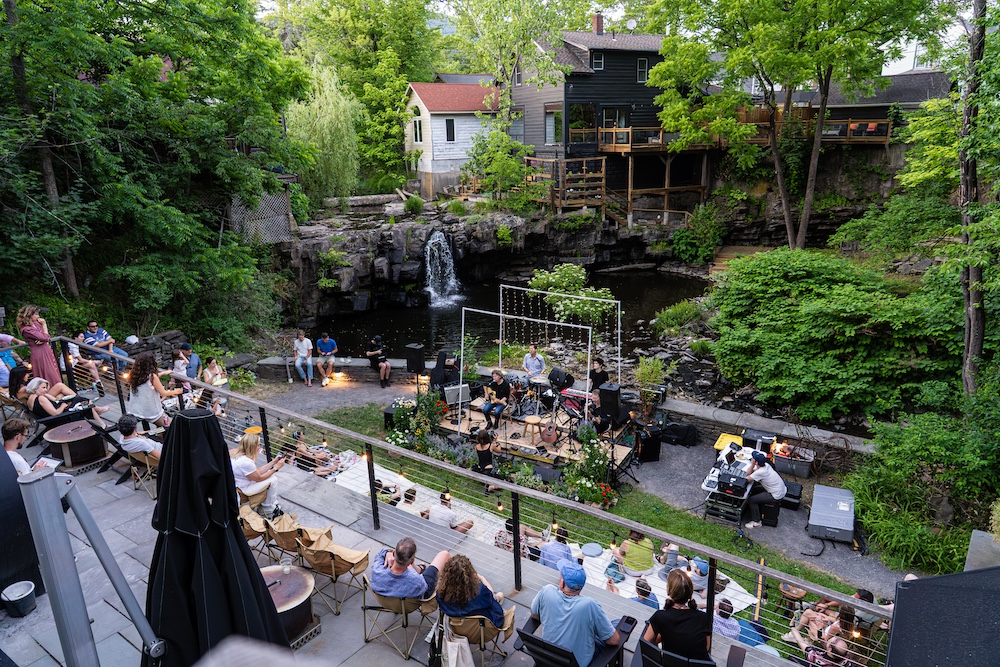 Waterfall Sessions with Ginger Winn at Woodstock Way Hotel in Woodstock, NY.