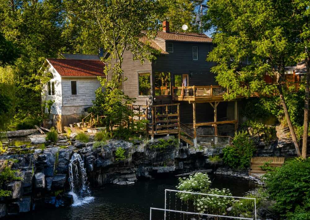 Waterfall view from Woodstock Way Hotel