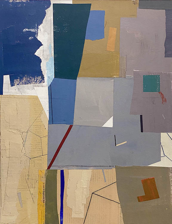Captain's Quarters. Mixed media on wood panel 14"x11" by David Hornung.