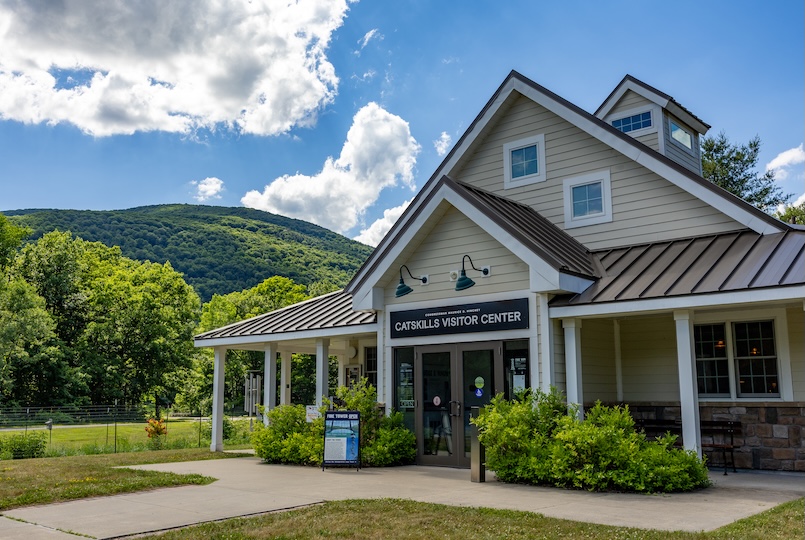 Entrance of the Catskills Visitor Center