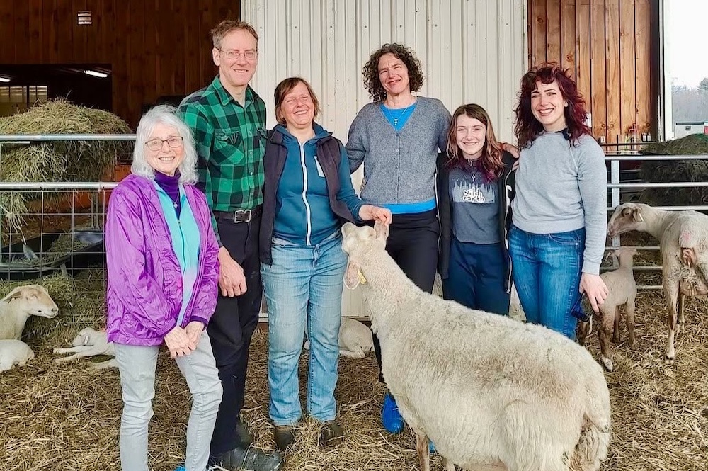 Agricultural Services Coordinator Deborah DeWan with Ulster County Executive Jen Metzger at Willow Pond Farm.