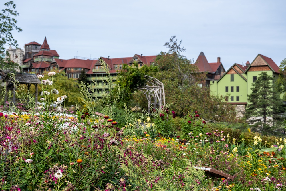 Gardens at Mohonk Mountain House in New Paltz NY.
