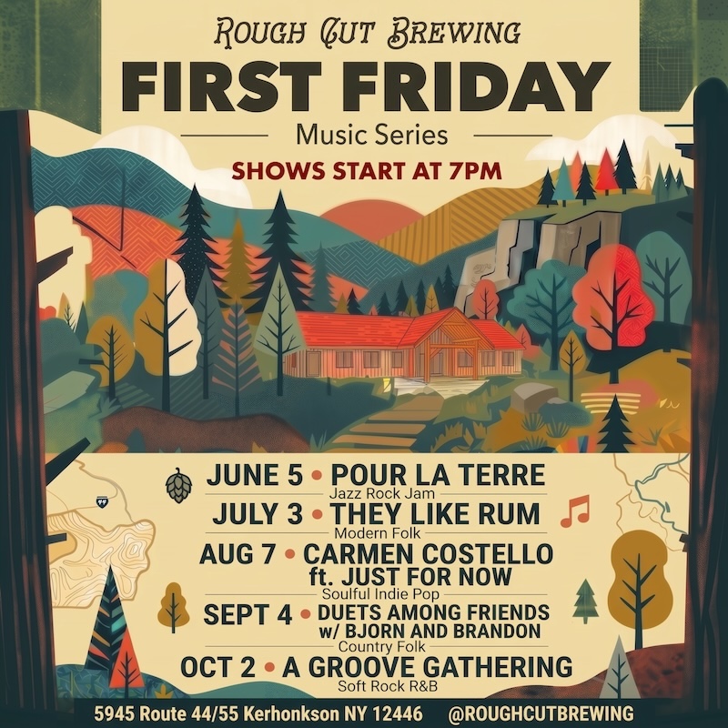 Live Music First fridays at Rough Cut Brewing