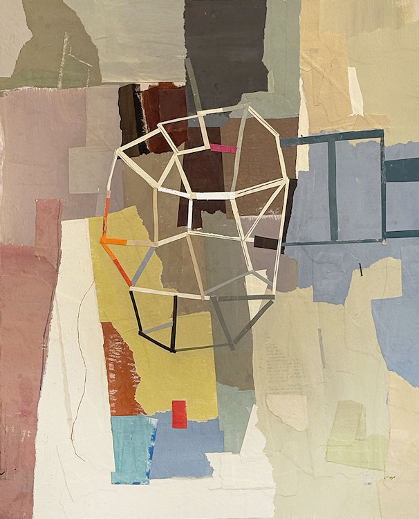 Metaphysical by David Hornung. Mixed media on wood panel 20"x16"