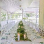 Table setting for Food + Wine Event at Mohonk Mountain House