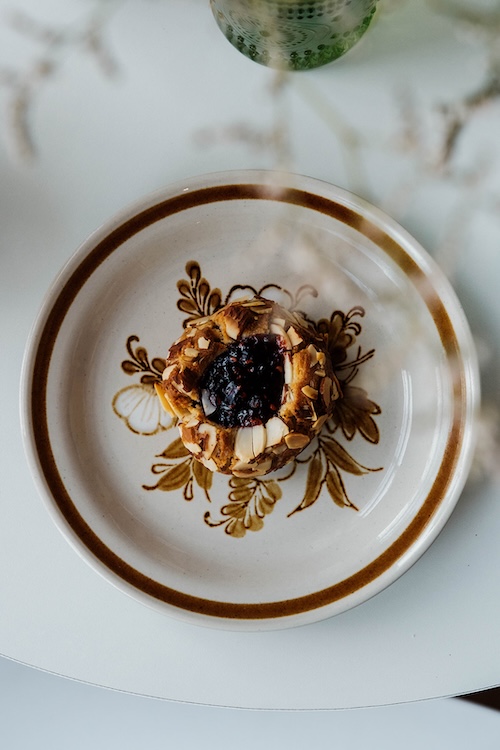 Overlook Bakery in Woodstock NY pastry on vintage plate