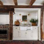 The kitchen sink and stove of the kitchen sink at 809 North Quaker Hill Road, Pawling NY.