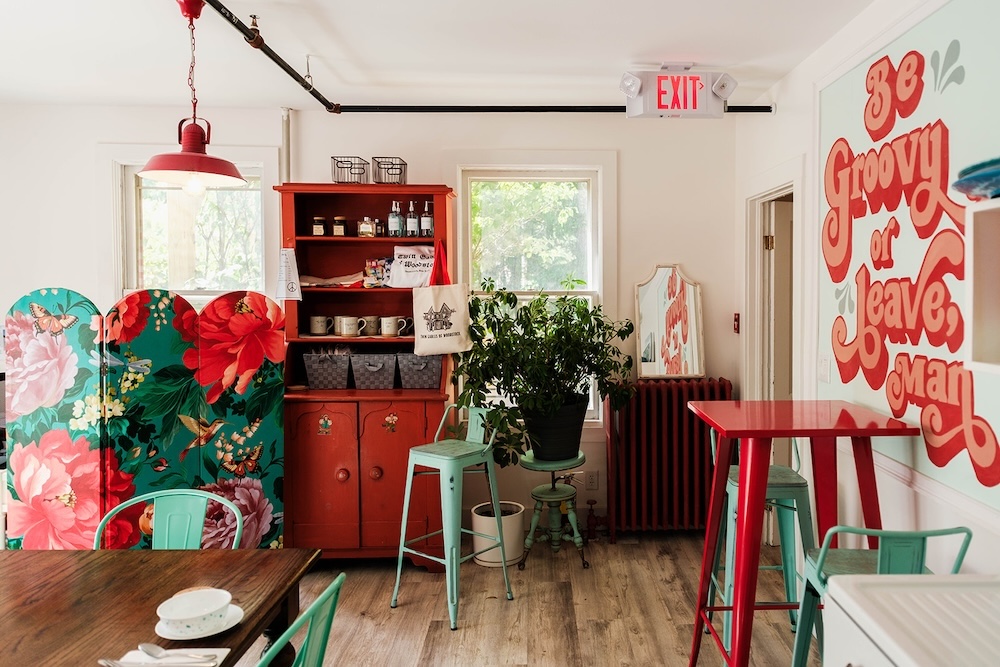 Kitchen in Boutique Hotel Twin Gables in Woodstock NY