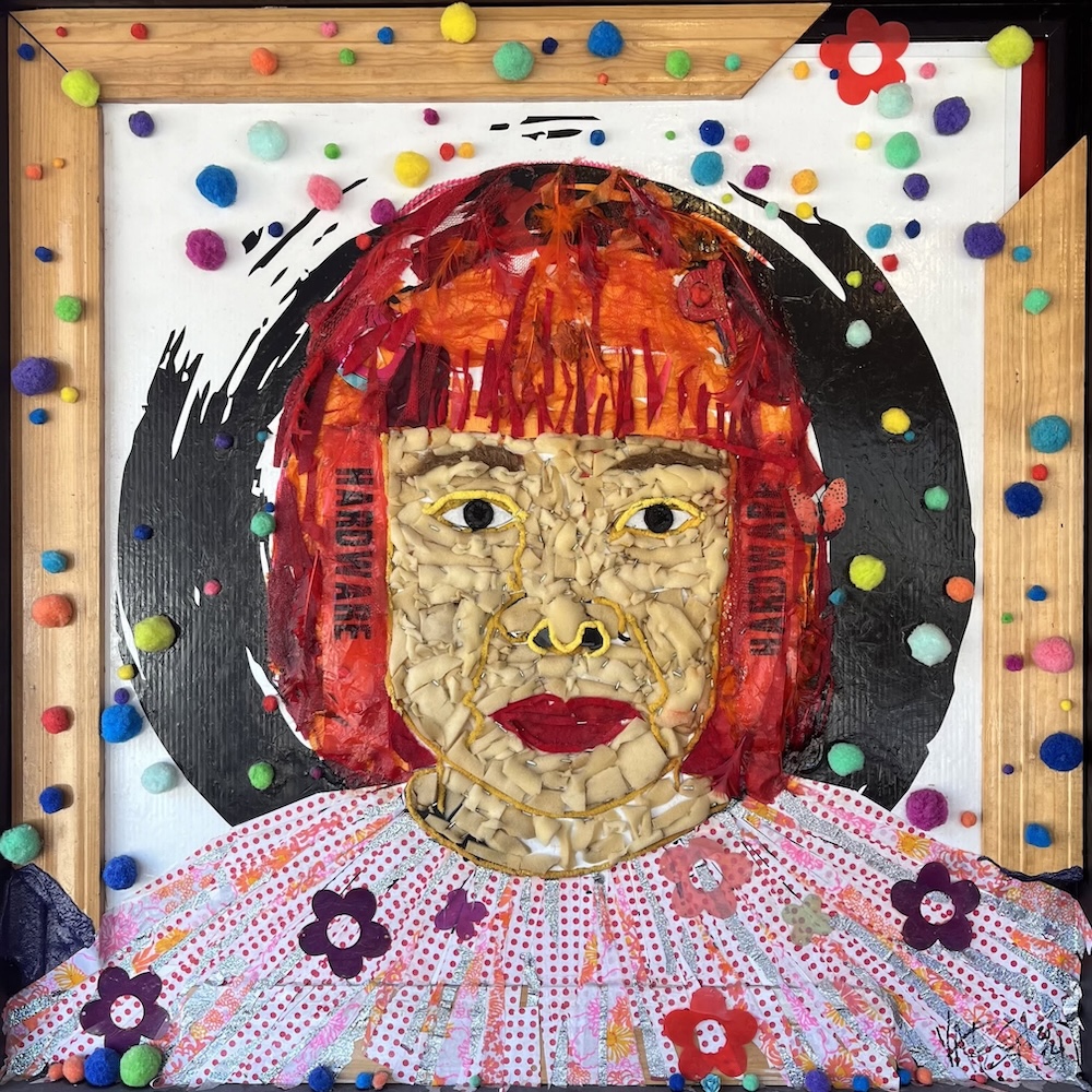 Christina Varga mixed media portrait